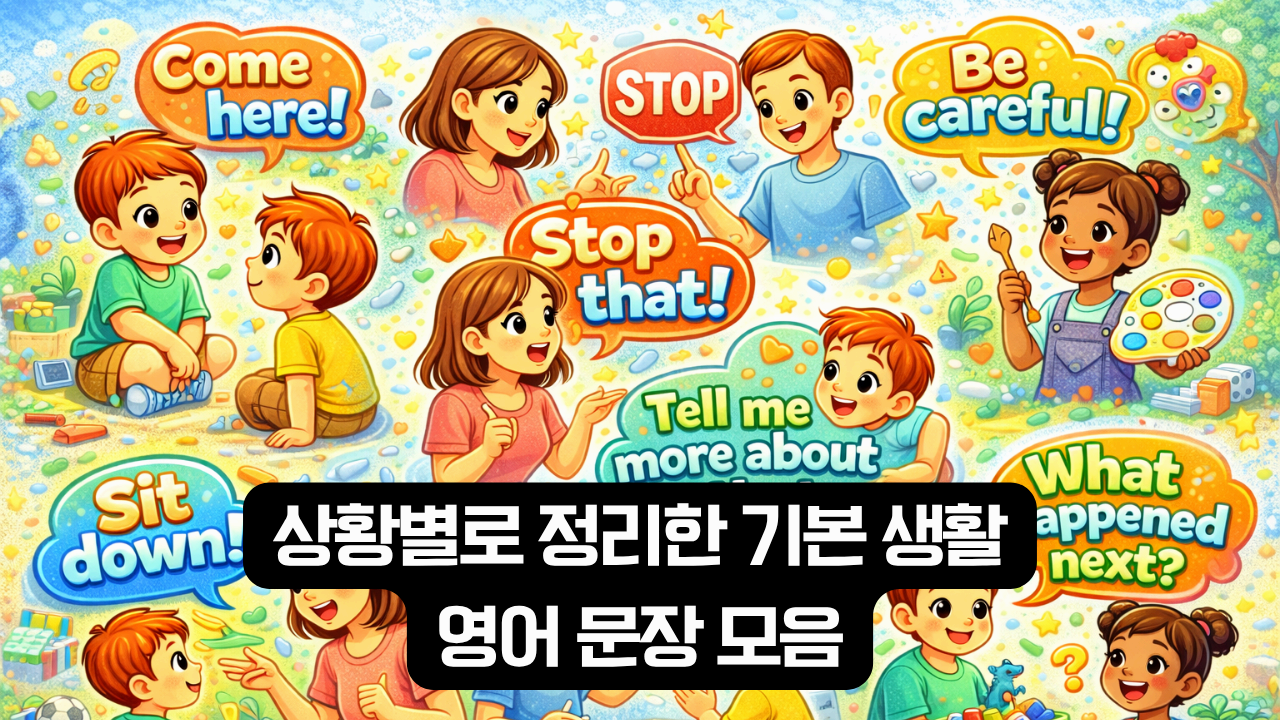 상황별로 정리한 기본 생활 영어 문장 모음 이미지