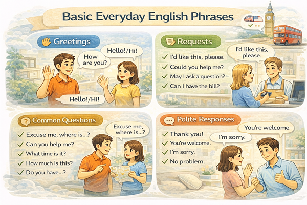 상황별로 정리한 기본 생활 영어 문장