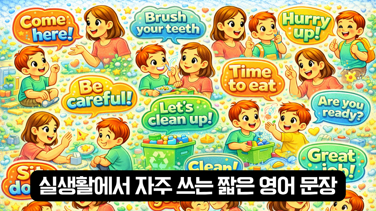 실생활에서 자주 쓰는 짧은 영어 문장 이미지