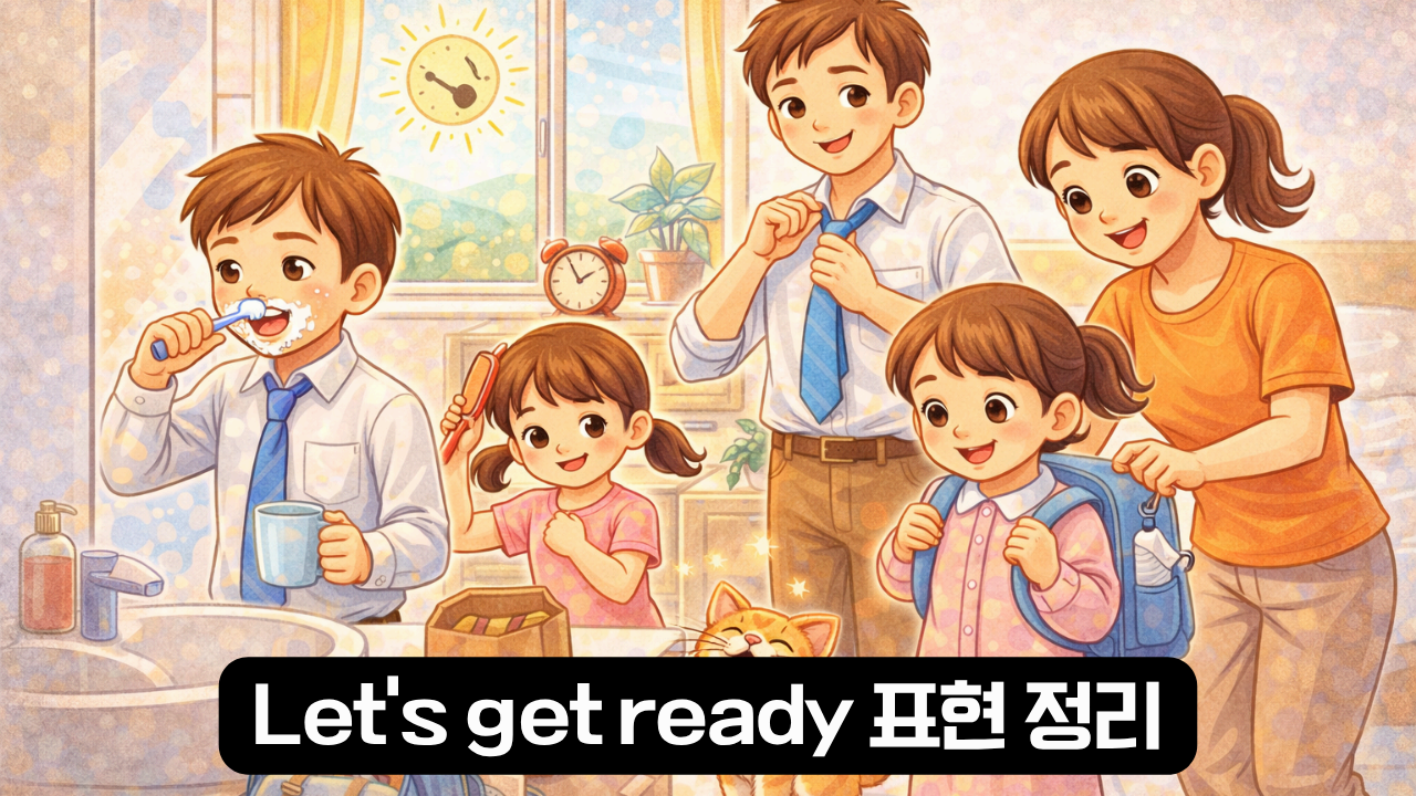 Let’s get ready 뜻과 사용 상황 설명 이미지