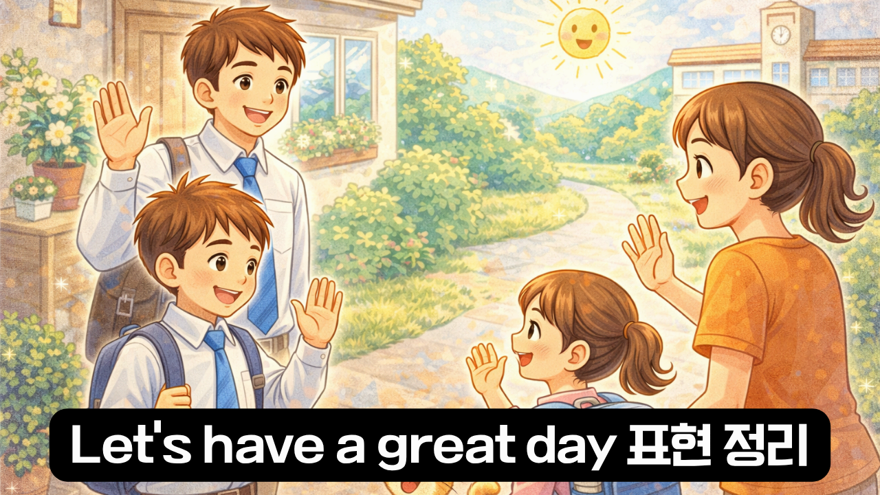 Let’s have a great day 뜻과 사용 상황 설명 이미지