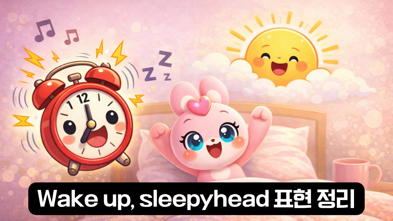 Wake up, sleepyhead 표현 정리 이미지
