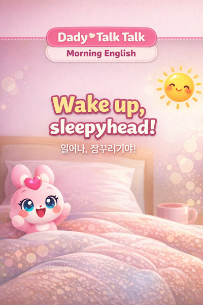 wake up sleepyhead 뜻 영어 표현 예시 카드