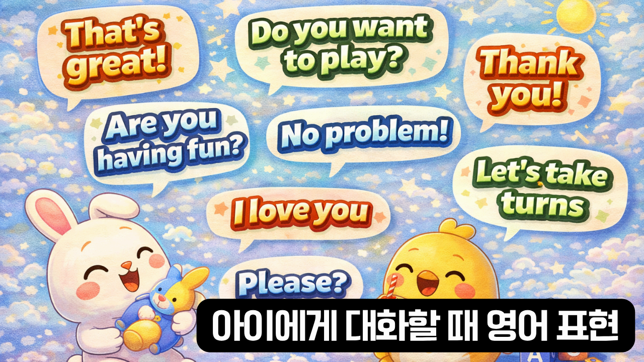 아이와 대화할 때 영어 표현 정리 이미지
