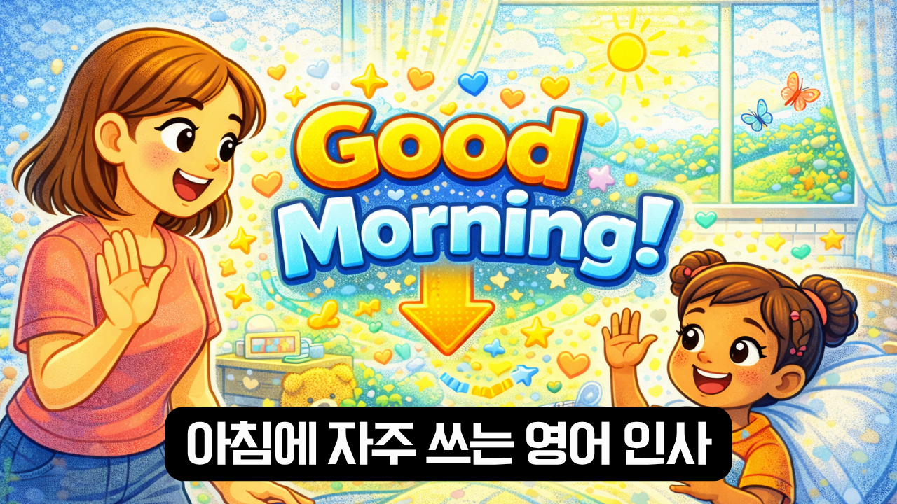 아침에 자주 쓰는 영어 인사 이미지