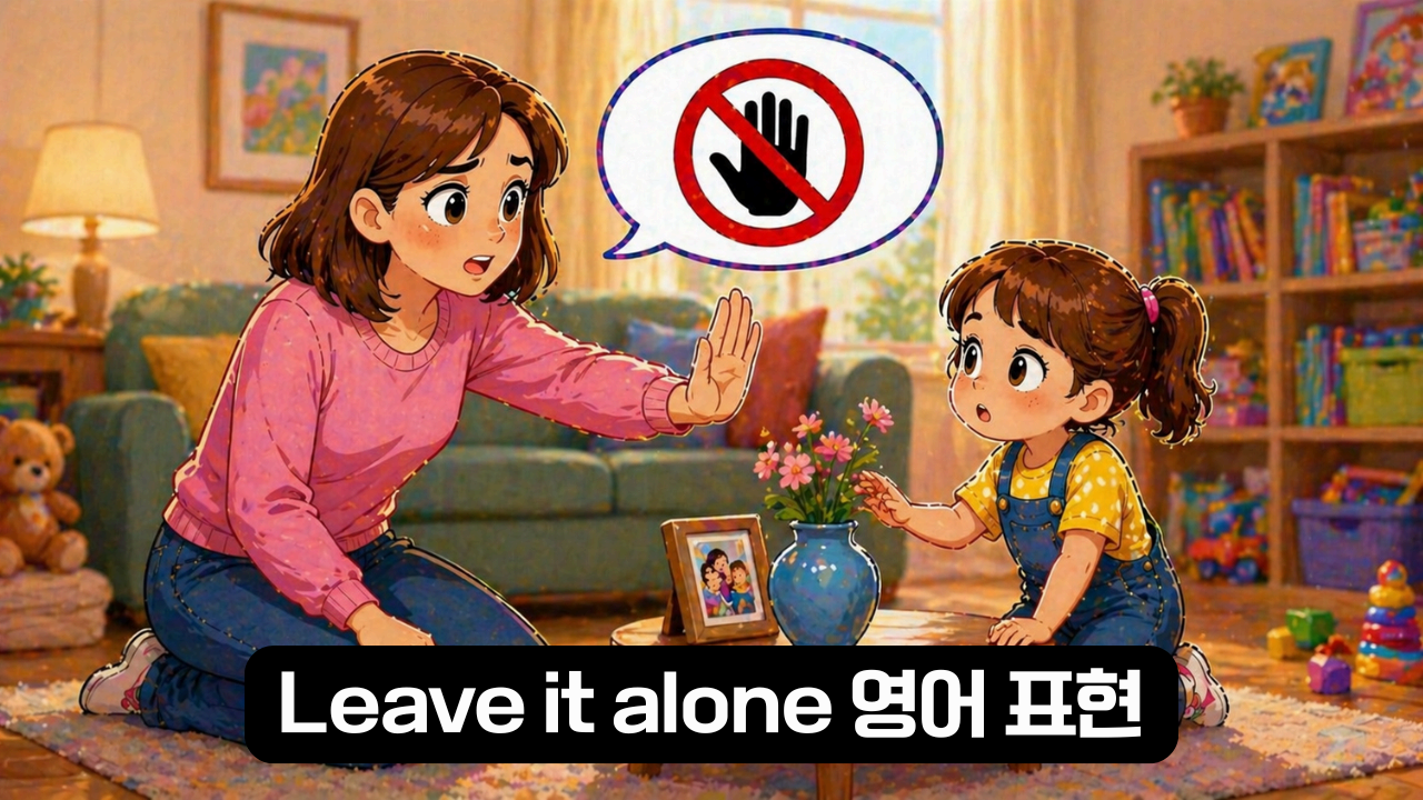 Leave it alone 영어 표현 이미지