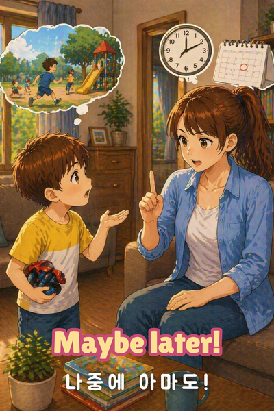 Maybe later 영어 카드