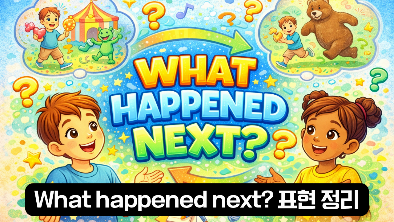 What happened next? 표현 정리 이미지