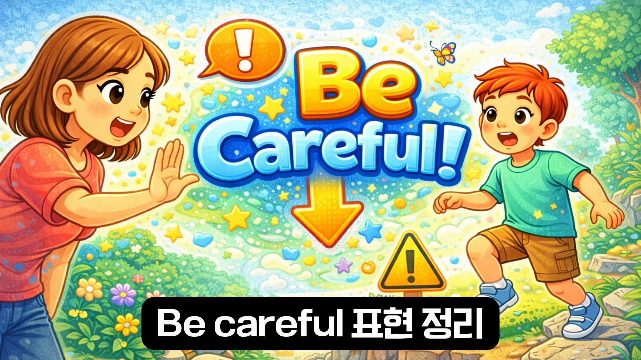 be careful 표현 정리 이미지