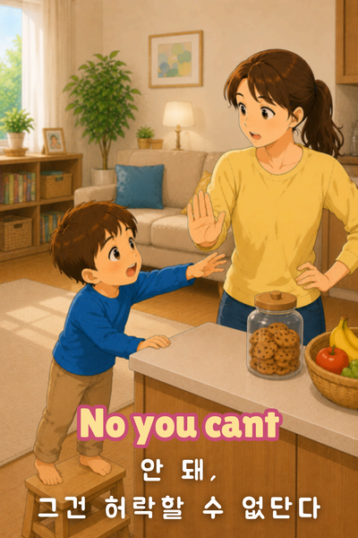 허락하지 않거나 당장 할 수 없을 때 영어 표현-no you cant, I cant right now